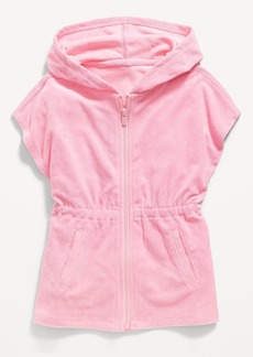 Old Navy Hooded Cinched-Waist Swim Cover-Up Dress for Toddler Girls