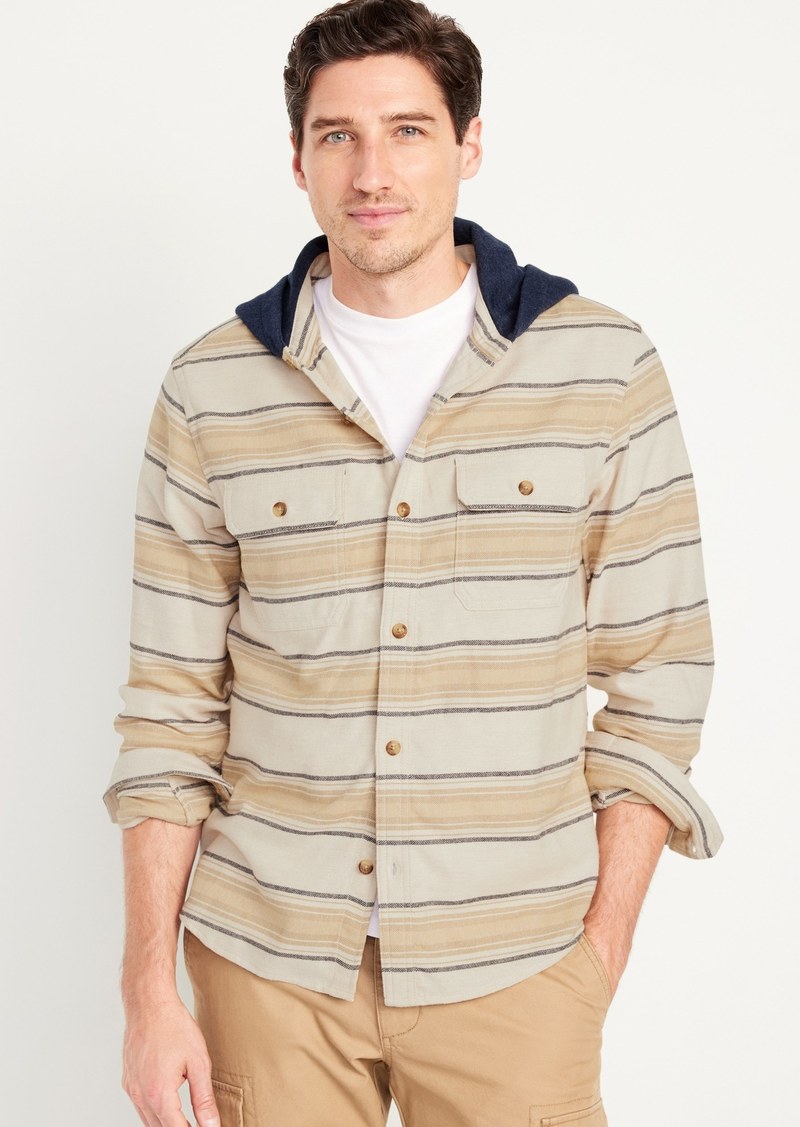 Old Navy Hooded Flannel Shirt