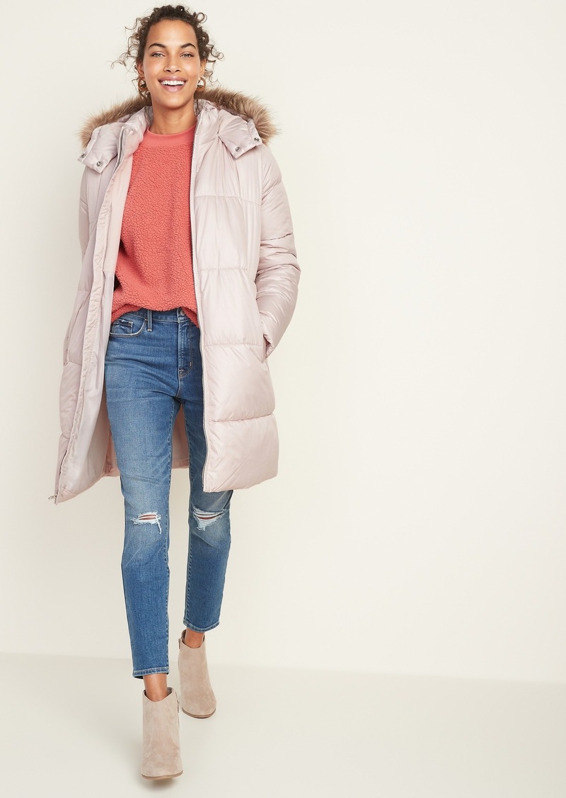 old navy hooded frost free jacket