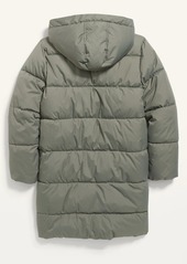 Old Navy Hooded Long Frost-Free Puffer Jacket for Girls
