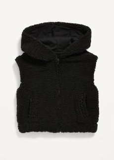 Old Navy Hooded Sherpa Vest for Girls