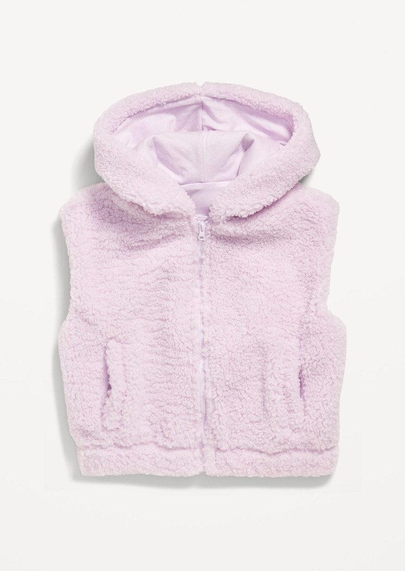 Old Navy Hooded Sherpa Vest for Girls