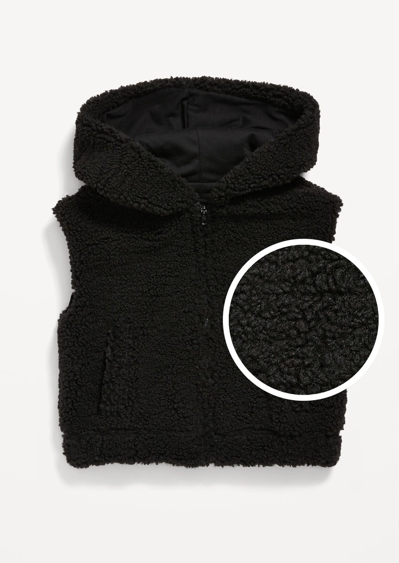 Old Navy Hooded Sherpa Vest for Girls