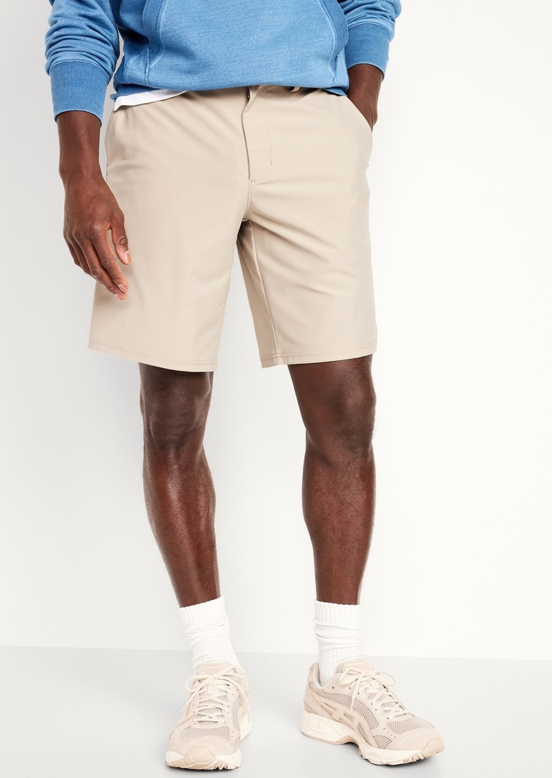 Old Navy Hybrid Tech Chino Shorts -- 10-inch inseam