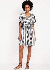 Old Navy Jacquard Mini Swing Dress