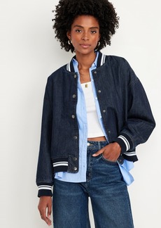 Old Navy Jean Bomber Jacket