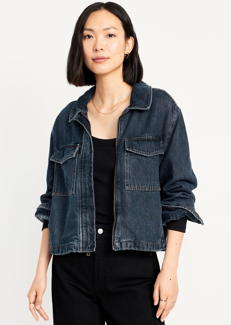 Old Navy Jean Shirt Jacket