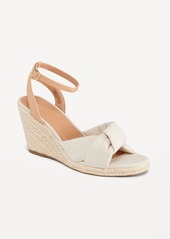 Old Navy Knotted Canvas Espadrille Wedge Sandals for Women