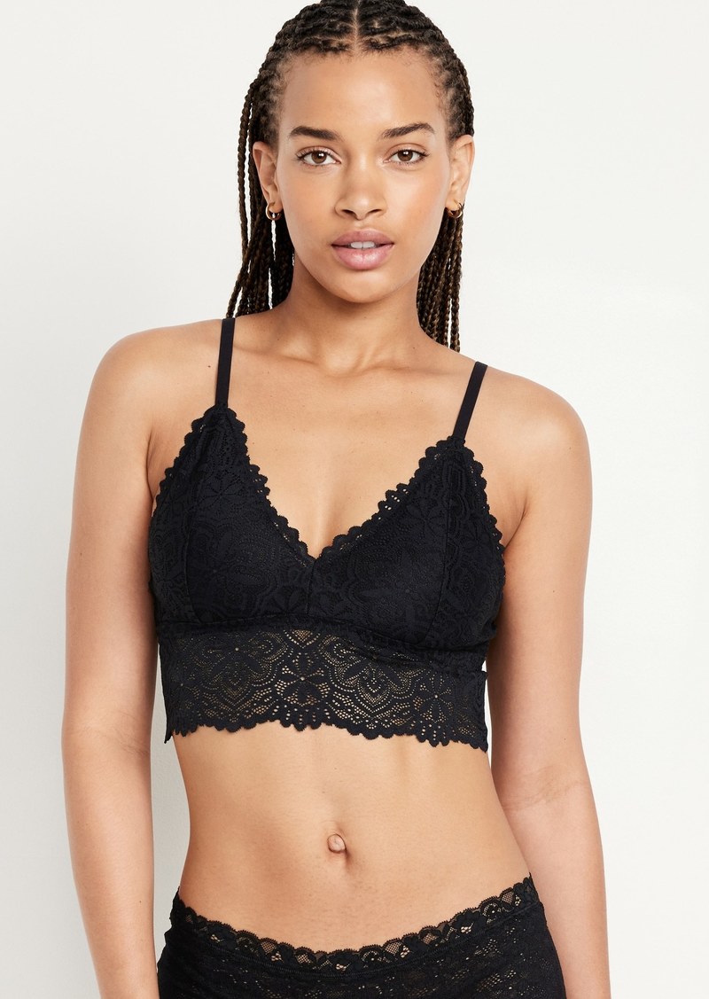 Old Navy Lace Longline Bralette