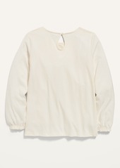 Old Navy Lace-Trim Long-Sleeve Jersey Top for Girls