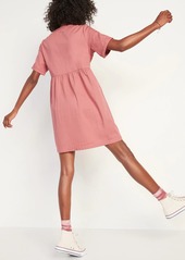 Old Navy Lace-Up Twill Shift Dress for Women