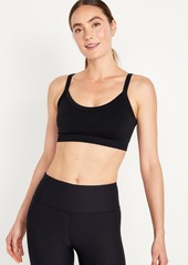 Old Navy Light Support Seamless Ribbed Sports Bra