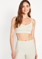 Old Navy Light Support Seamless Ribbed Sports Bra