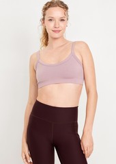 Old Navy Light Support Seamless Ribbed Sports Bra