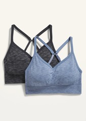 Old Navy Light Support Seamless Convertible Sports Bra 2-Pack for Women XS-XXL