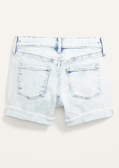 Old Navy Light-Wash Jean Midi Shorts for Girls