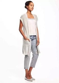 Old Navy Open-Front Super-Long Sweater for Women | Sweaters - Shop ...