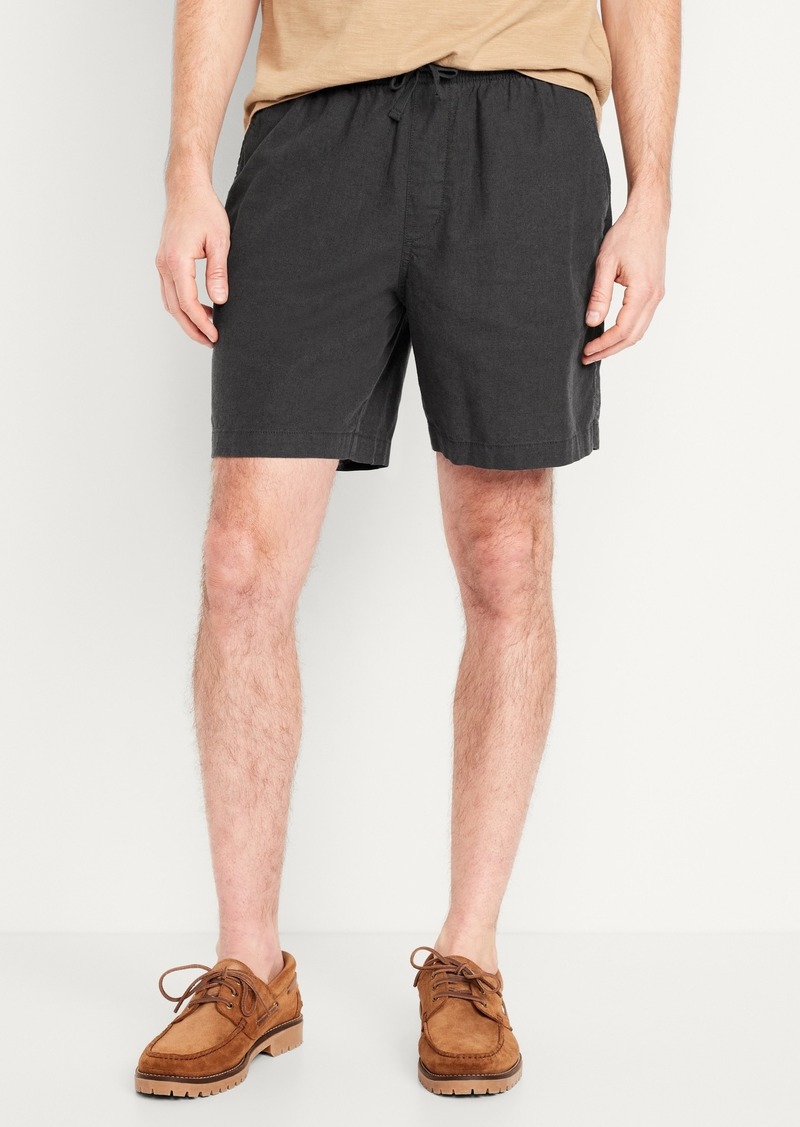 Old Navy Linen-Blend Jogger Shorts -- 7-inch inseam