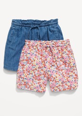 Old Navy Linen-Blend Pull-On Shorts 2-Pack for Toddler Girls