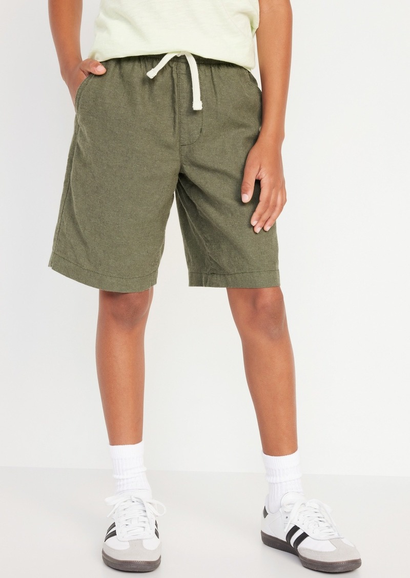 Old Navy Knee Length Linen-Blend Shorts for Boys