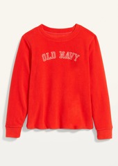 Old Navy Logo-Graphic Micro Performance Fleece Sweatshirt for Women