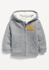 Old Navy Logo-Graphic Sherpa-Lined Zip-Front Hoodie for Toddler Boys