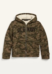 Old Navy Logo-Graphic Sherpa-Lined Zip Hoodie for Boys