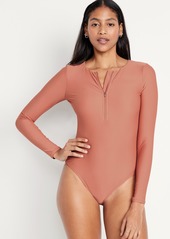 Old Navy Long-Sleeve Half Zip Rashguard