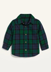 Old Navy Unisex Long-Sleeve Button-Front Plaid Shirt for Baby