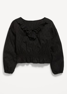 Old Navy Long-Sleeve Pointelle-Knit Top for Girls