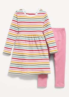 Old Navy Short-Sleeve Dress & Leggings 2-Pack for Toddler Girls