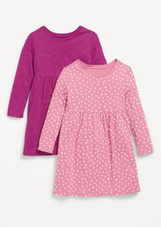 Old Navy Long-Sleeve Fit & Flare Dress 2-Pack for Toddler Girls