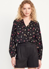 Old Navy Long-Sleeve Floral Top