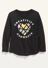Old Navy Long-Sleeve Graphic Scoop-Neck Tee for Toddler Girls