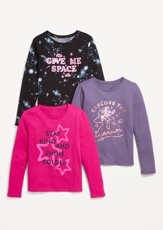 Old Navy Long-Sleeve Graphic T-Shirt 3-Pack for Girls