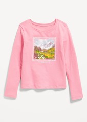 Old Navy Long-Sleeve Graphic T-Shirt for Girls