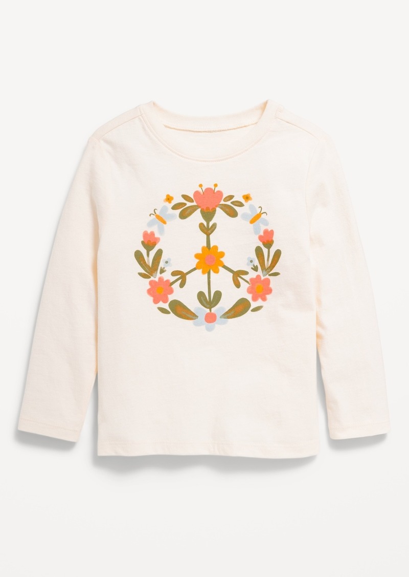 Old Navy Long-Sleeve Graphic T-Shirt for Toddler Girls