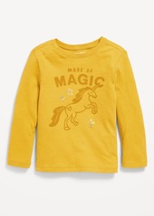 Old Navy Long-Sleeve Graphic T-Shirt for Toddler Girls