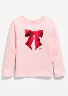 Old Navy Long-Sleeve Graphic T-Shirt for Toddler Girls