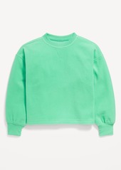 Old Navy Long-Sleeve Microfleece Crew-Neck Sweatshirt for Girls