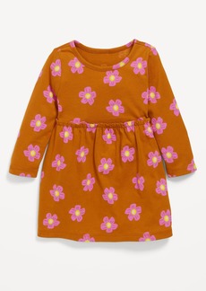 Old Navy Long-Sleeve Printed Jersey-Knit Dress for Baby