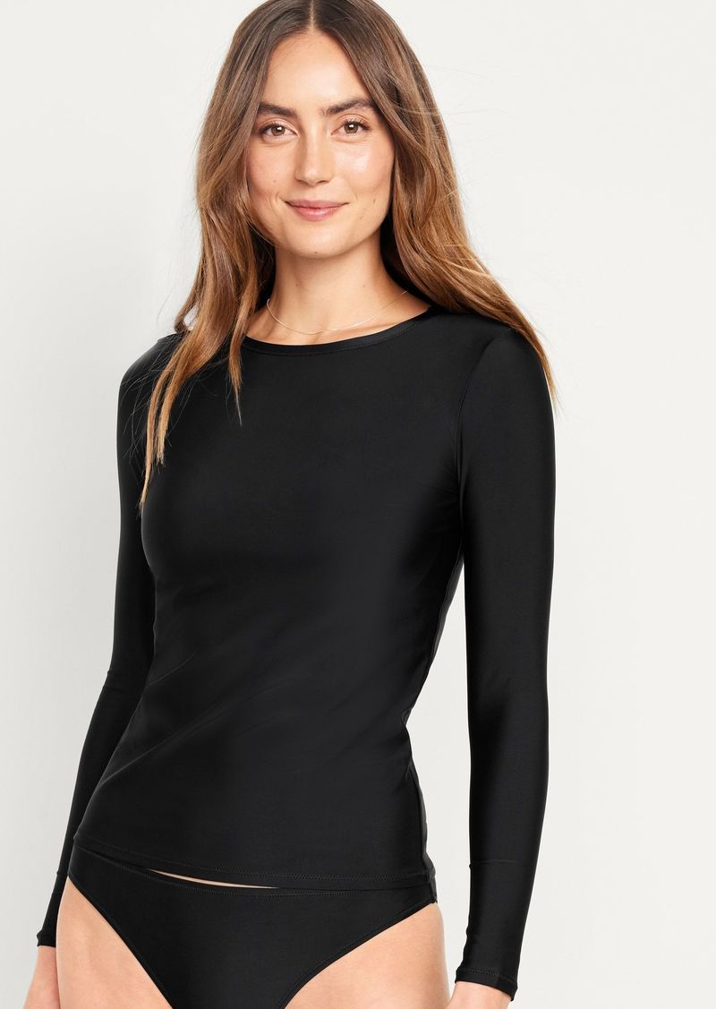 Old Navy Long-Sleeve Rashguard Swim Top