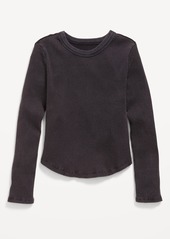 Old Navy Long-Sleeve Ribbed T-Shirt for Girls