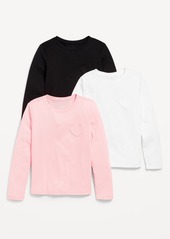 Old Navy Long-Sleeve Softest T-Shirt Variety 3-Pack for Girls