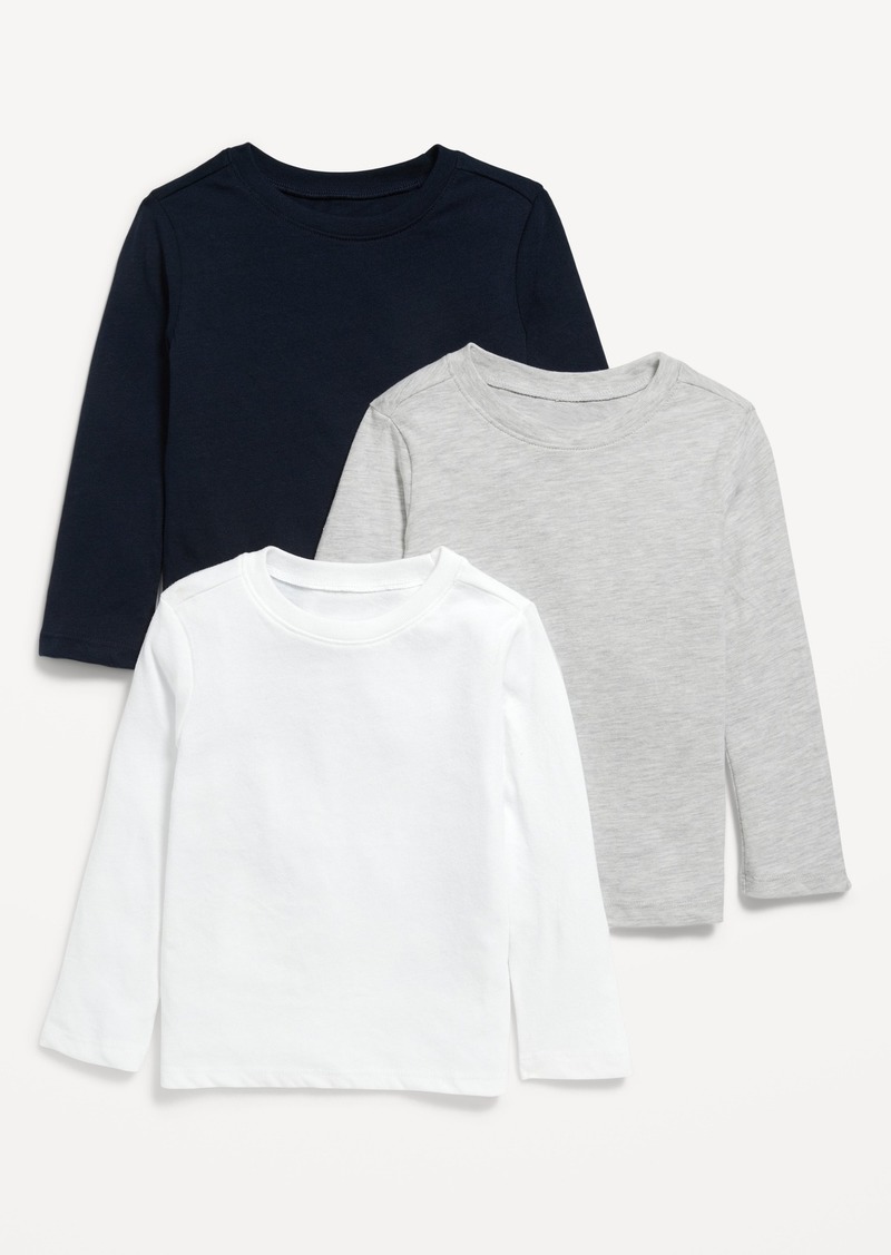 Old Navy Long-Sleeve Solid T-Shirt 3-Pack for Toddler Boys