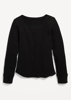 Old Navy Long-Sleeve Solid Thermal-Knit T-Shirt for Girls
