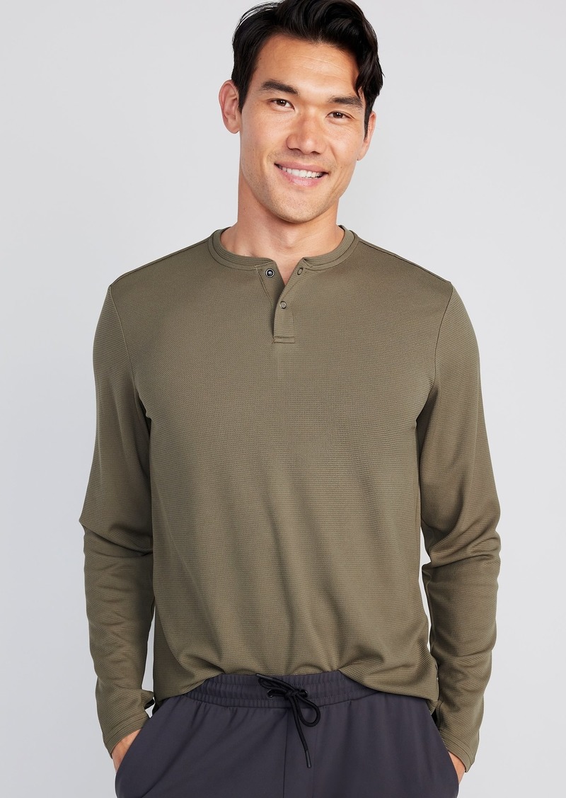 Old Navy Long-Sleeve Thermal-Knit Performance Henley