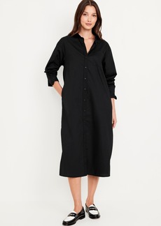 Old Navy Loose Midi Shirt Dress