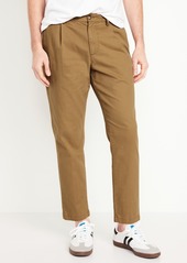 Old Navy Loose Taper Built-In Flex Pleated Ankle Chino
