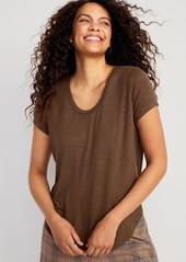 Old Navy Luxe Voop-Neck Tunic T-Shirt